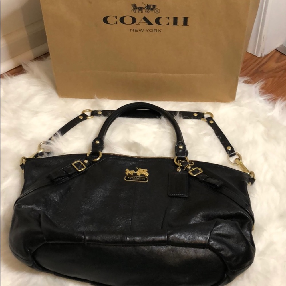 Coach Black Satchel Handbag